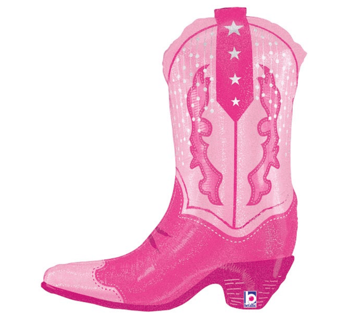 burton + Burton Balloons Pink Cowgirl Balloons (Choose Style)