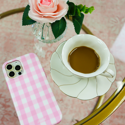Pink Gingham MagSafe iPhone Case