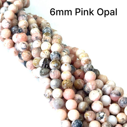 Pink Opal Gemstone Strands