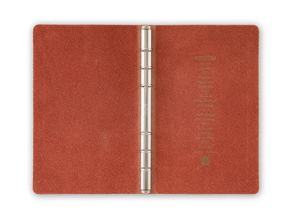 PLOTTER Limited Edition LISCIO Red Leather 6 Ring Leather Binder with Accessories - Bible