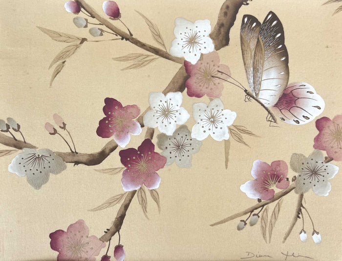 Plum Blossom Original Painting - Diane Hill