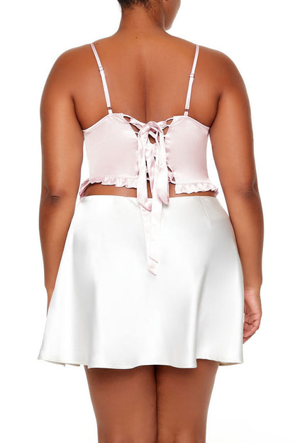 Plus Size Bow Cropped Cami