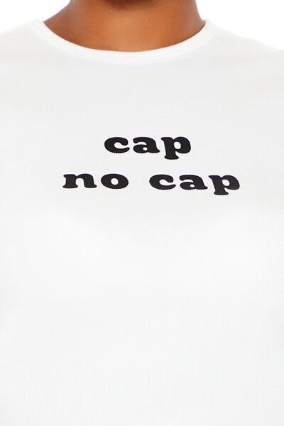 Plus Size Cap No Cap Baby Tee