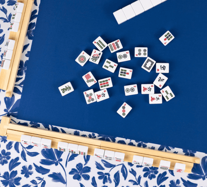 Elyse Breanne Design Home Porcelain Floral Mahjong Mat