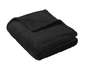 Black Custom Ultra Cozy Blanket - Corporate Gifts