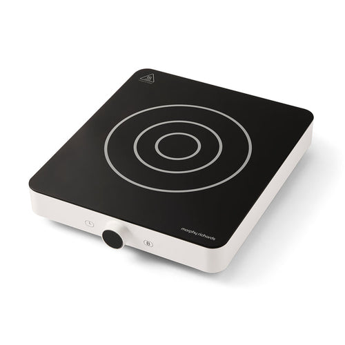 single induction hob on white background