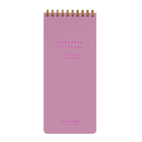 Smitten On Paper Portrait Notebook, Orchid