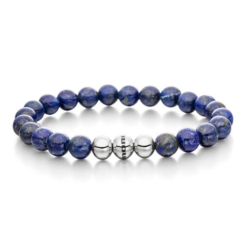 Power of 3! big Perlenarmband "Geborgenheit", Lapislazuli