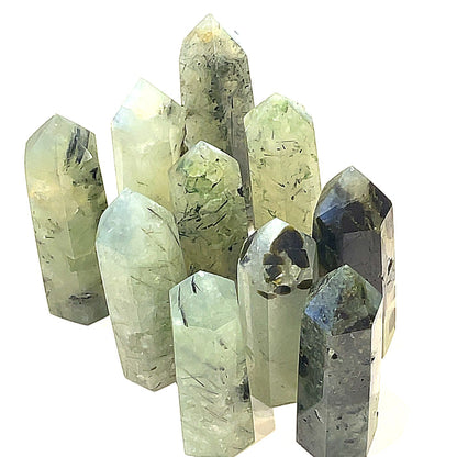 Prehnite Gemstone Towers