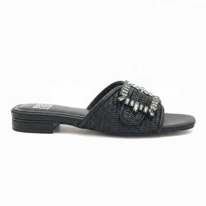 Raffia Mule Sandal