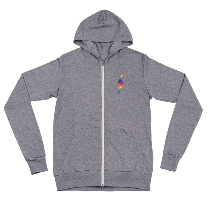 PRIDE Lightning and House Pride Unisex zip hoodie sweatshirt