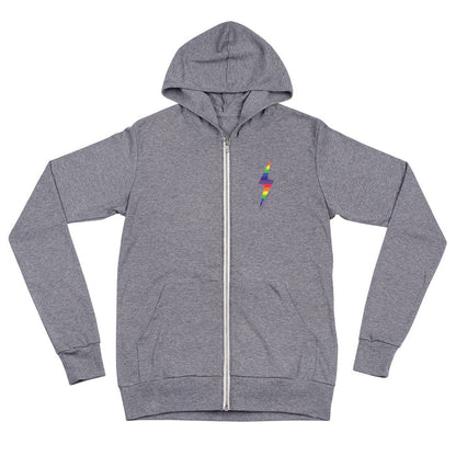 PRIDE Lightning and House Pride Unisex zip hoodie sweatshirt