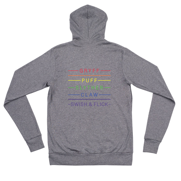PRIDE Lightning and House Pride Unisex zip hoodie sweatshirt