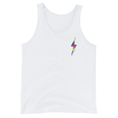 PRIDE Small Lightning Bolt Unisex Tank Top