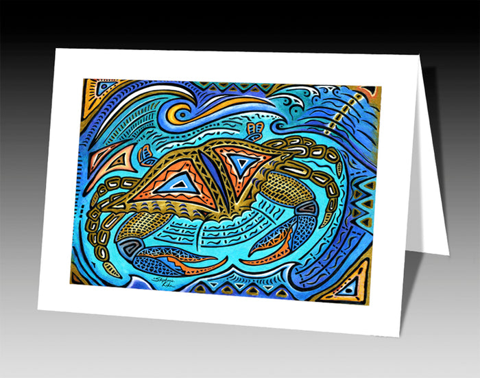 Primitive Crab Notecard