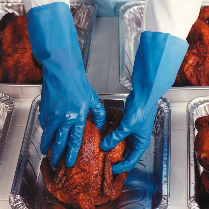 Proval Thrifty Blues Silver Lined Rubber Glove