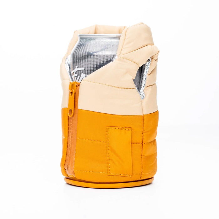 Custom Puffin Puffy Vest Coozie - Corporate Gifts