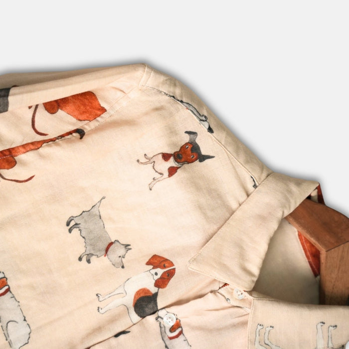 Pup Culture - Luxury Designer Shirt | Soft Cotton or Pure Linen | Partywear shirt for Men - Naymish Designs