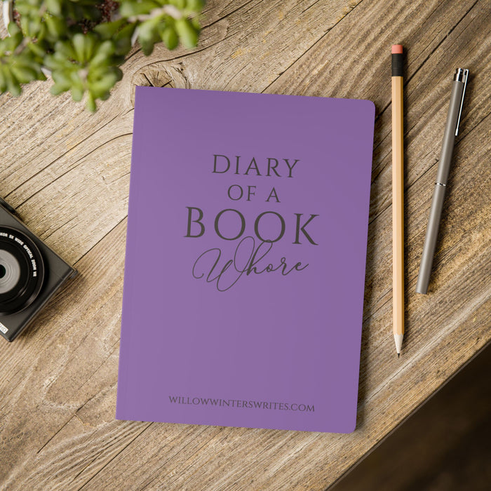 Purple Diary of a Book Wh*re Softcover Journal