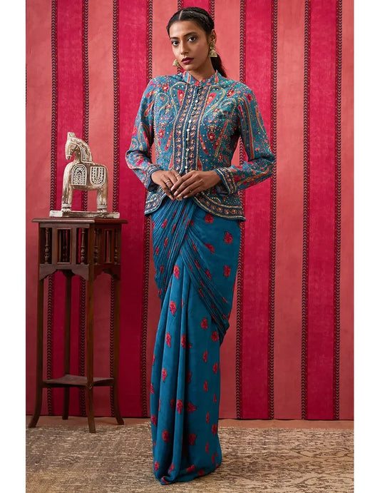 Qala Drape Skirt Set