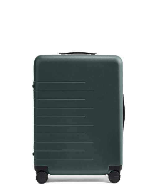Dark Green Custom Quince Check-In 24" Hard Shell Suitcase - Corporate Gifts