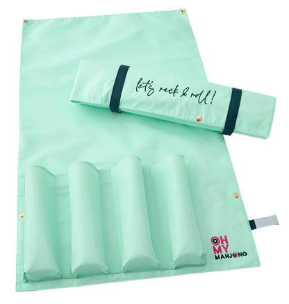 Oh My Mahjong Green Rack & Roll Bag (Choose Color)