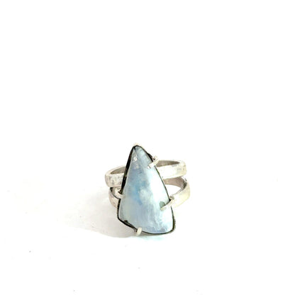 Rainbow Moonstone gemstone ring, jewelry, ring size 7