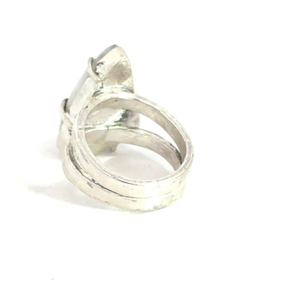 Rainbow Moonstone gemstone ring, jewelry, ring size 7