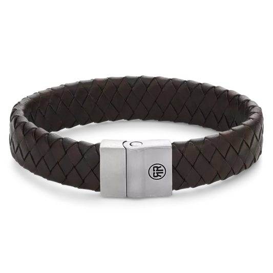 Rebel & Rose Full Metal Herringbone Brown Matt - RR-M0034-S-L