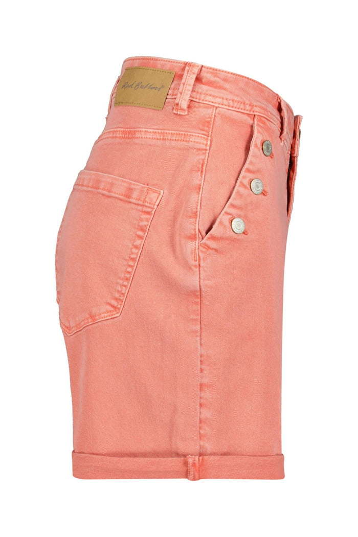 Red Button SRB4229 Bibette Flamingo Pink Denim Shorts - Dotique
