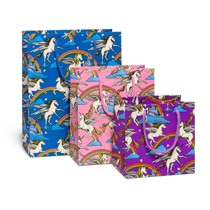 Red Cap Cards - Unicorn Queen gift bags: Medium