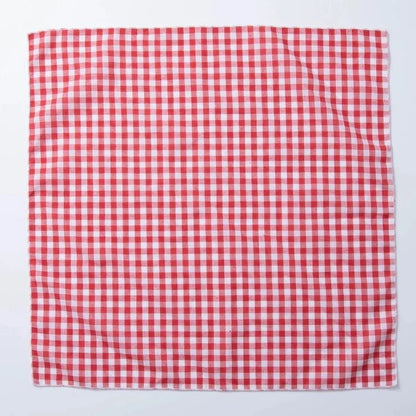Red Checkered Gingham Bandana