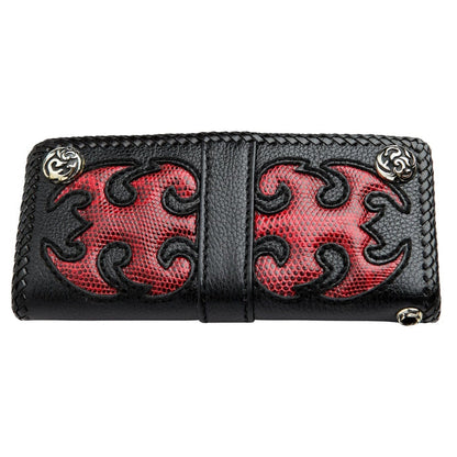 Scorpion Design Genuine Leather Tri-fold Biker Wallet [4]