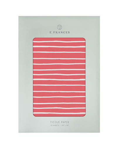 E. Frances Paper Red Stripe Tissue Paper
