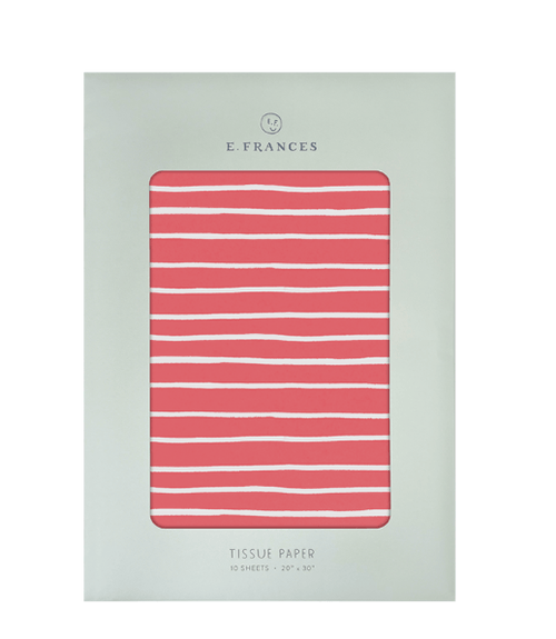 E. Frances Paper Red Stripe Tissue Paper