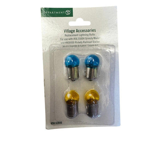 Replacement Lightning Bulbs- (2)Yellow & (2)Blue