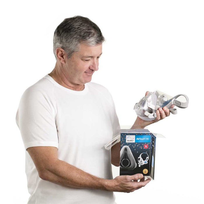 ResMed AirTouch Full Face CPAP mask with innovative foam cushion