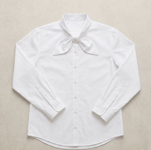 Retro Bow Shirt Men White - Naymish Designs