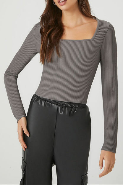 Ribbed Knit Sweater