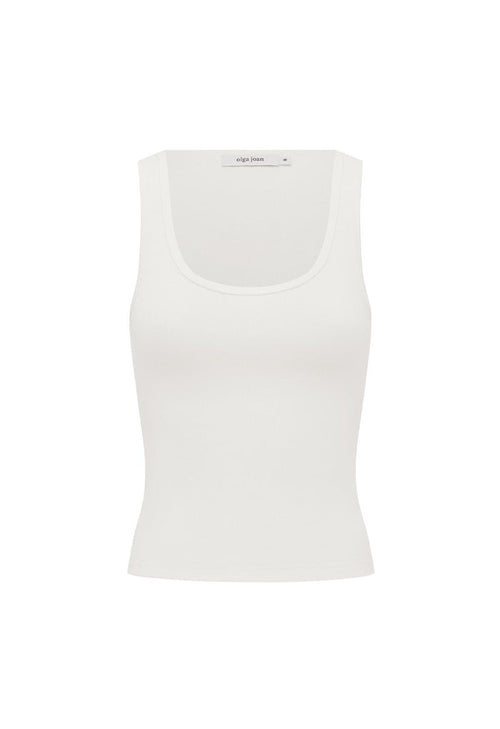Ribbed Scoop Singlet Bianca