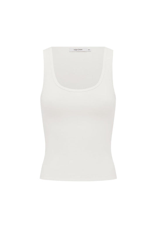 Ribbed Scoop Singlet Bianca
