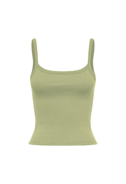 Ribbed Singlet Sage