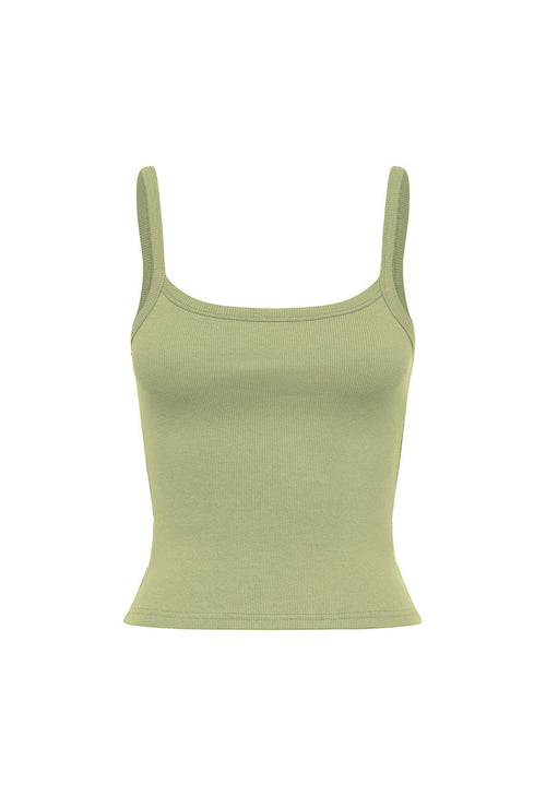 Ribbed Singlet Sage