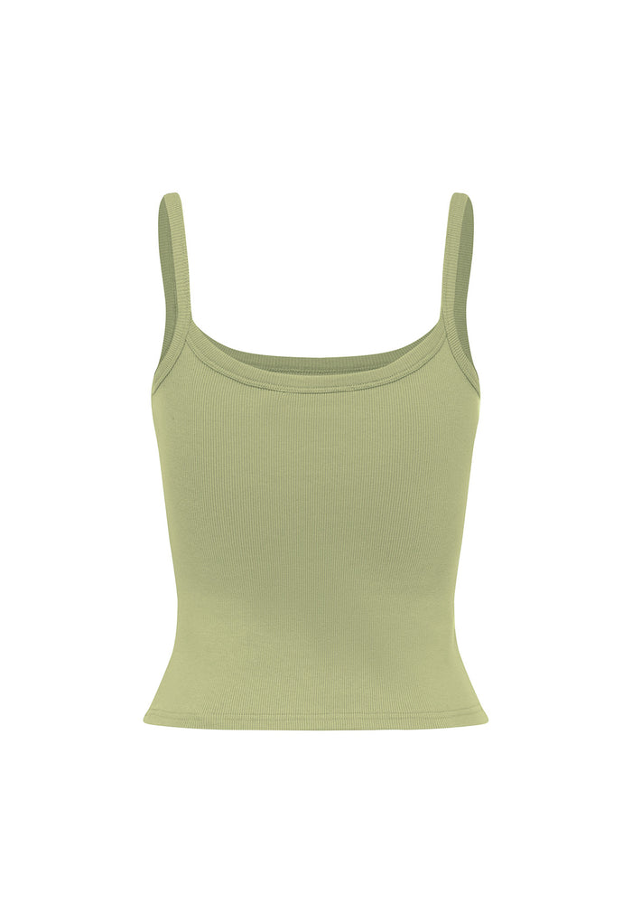 Ribbed Singlet Sage