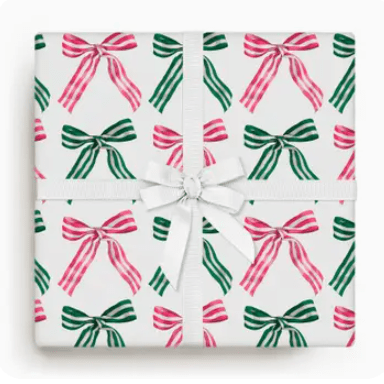 E. Frances Christmas Ribbon Candy Bows Roll of Gift Wrap