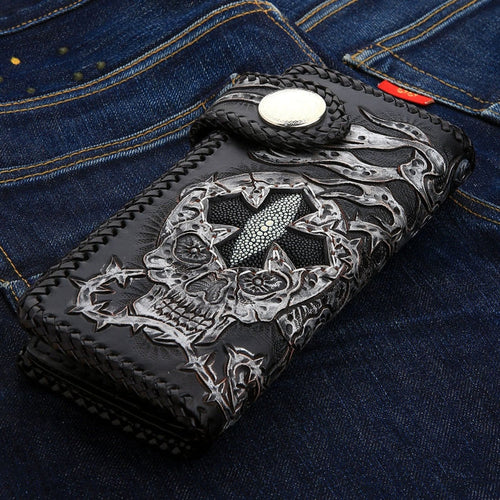 Rider Demon Leather Biker Wallet