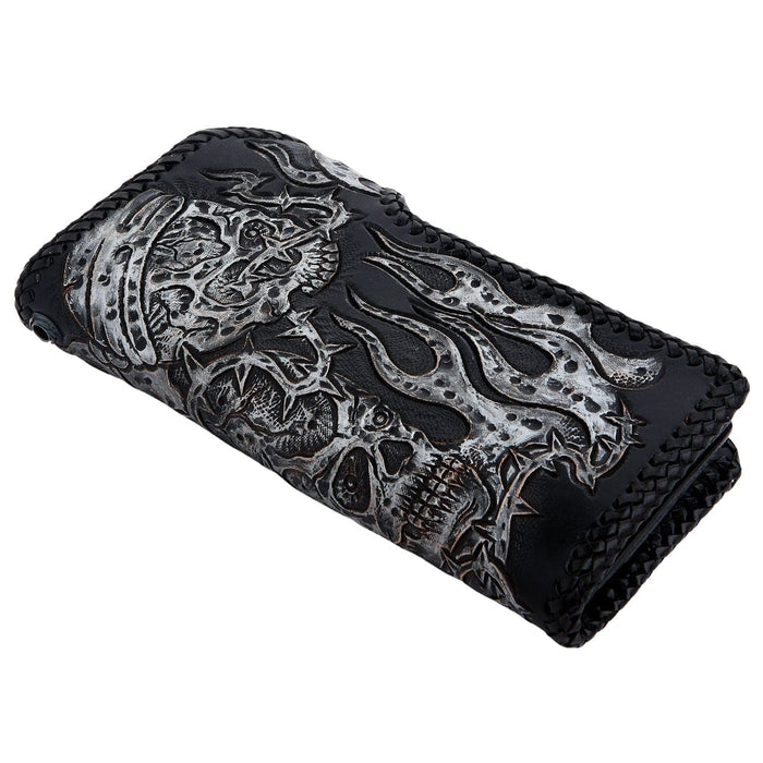 Back Side of Large Skull Wallet