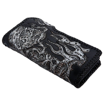 Back Side of Large Skull Wallet