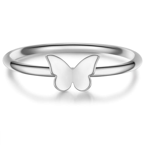 Ring mit Schmetterling silber
