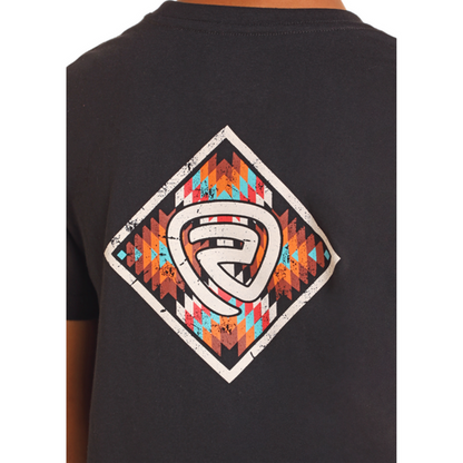 Rock & Roll Denim Graphic Tee - Black